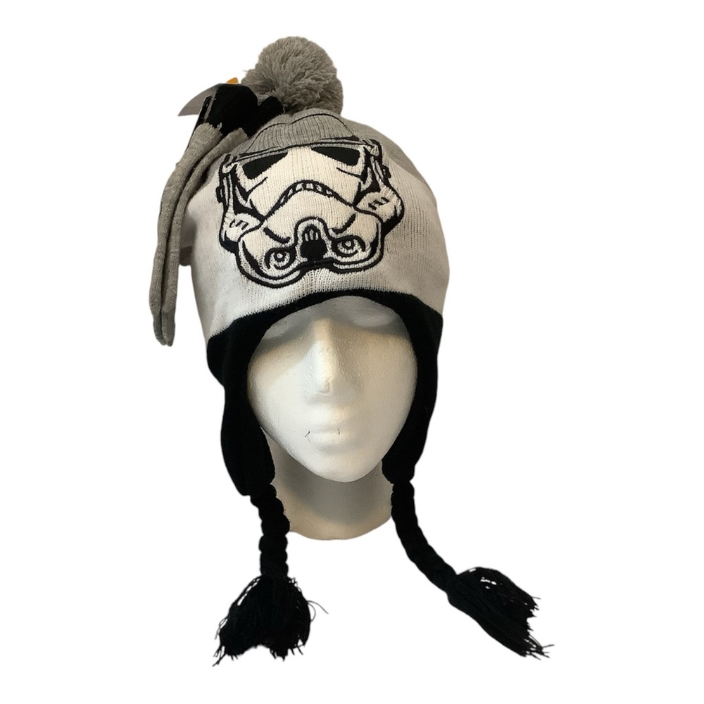 Star Wars Childrens Hat and Glove Set In Gray, White and Black By Berkshire New